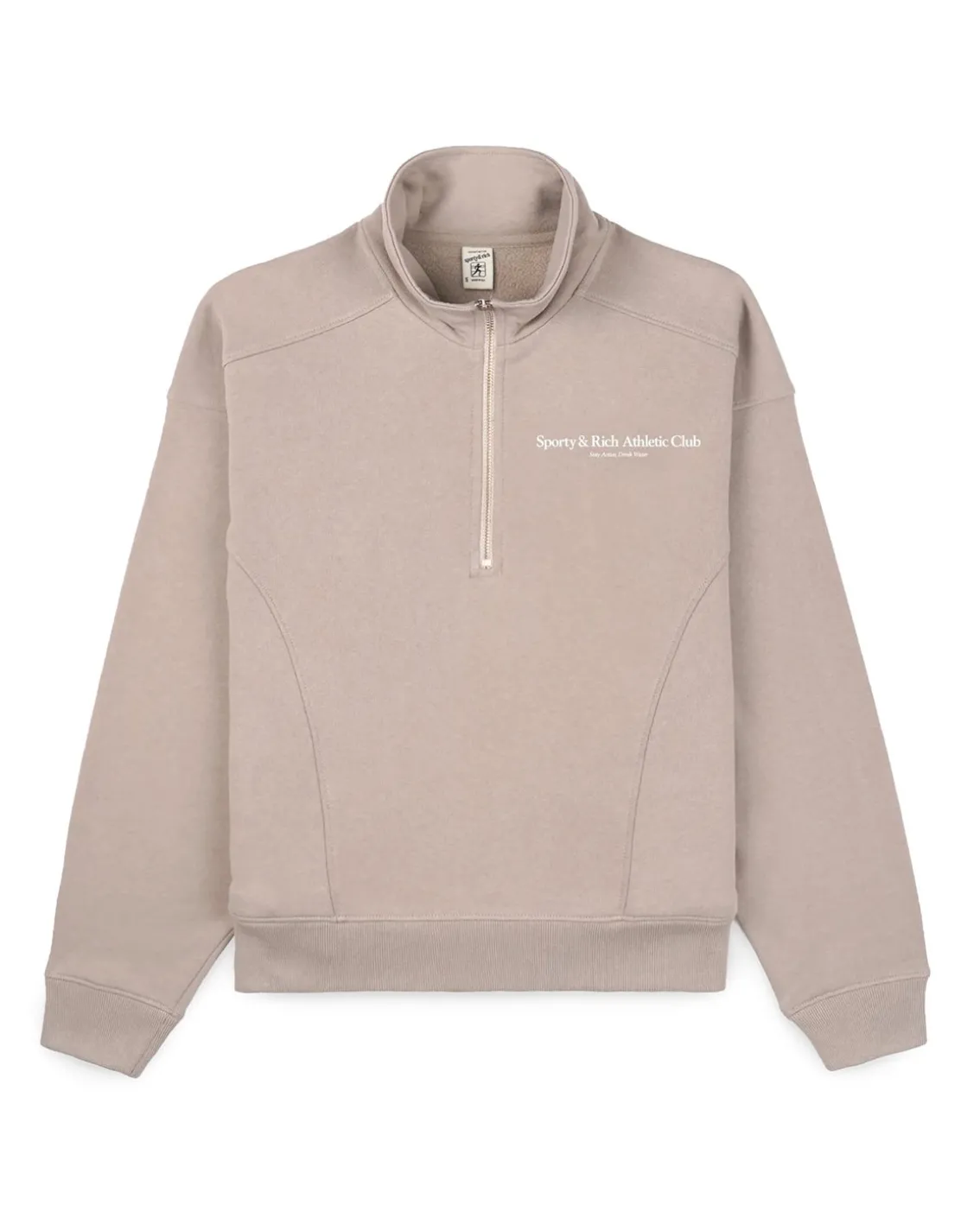 Sporty & Rich Athletic Club Quarter Zip Elephant