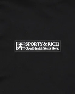 Sporty & Rich Good Health Nylon Shorts Black