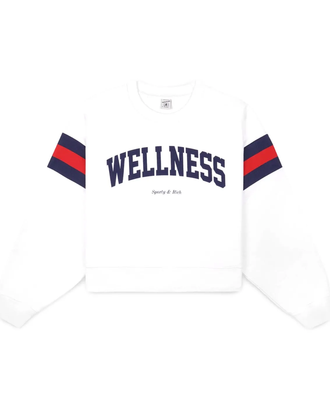Sporty & Rich Wellness Ivy Rugby Crewneck White