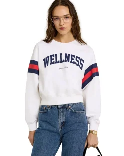 Sporty & Rich Wellness Ivy Rugby Crewneck White