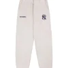 Sporty & Rich Yankees Serif Sweatpants Heather Gray