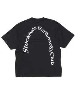 Stockholm Surfboard Club Regular Back Logo T-Shirt Black