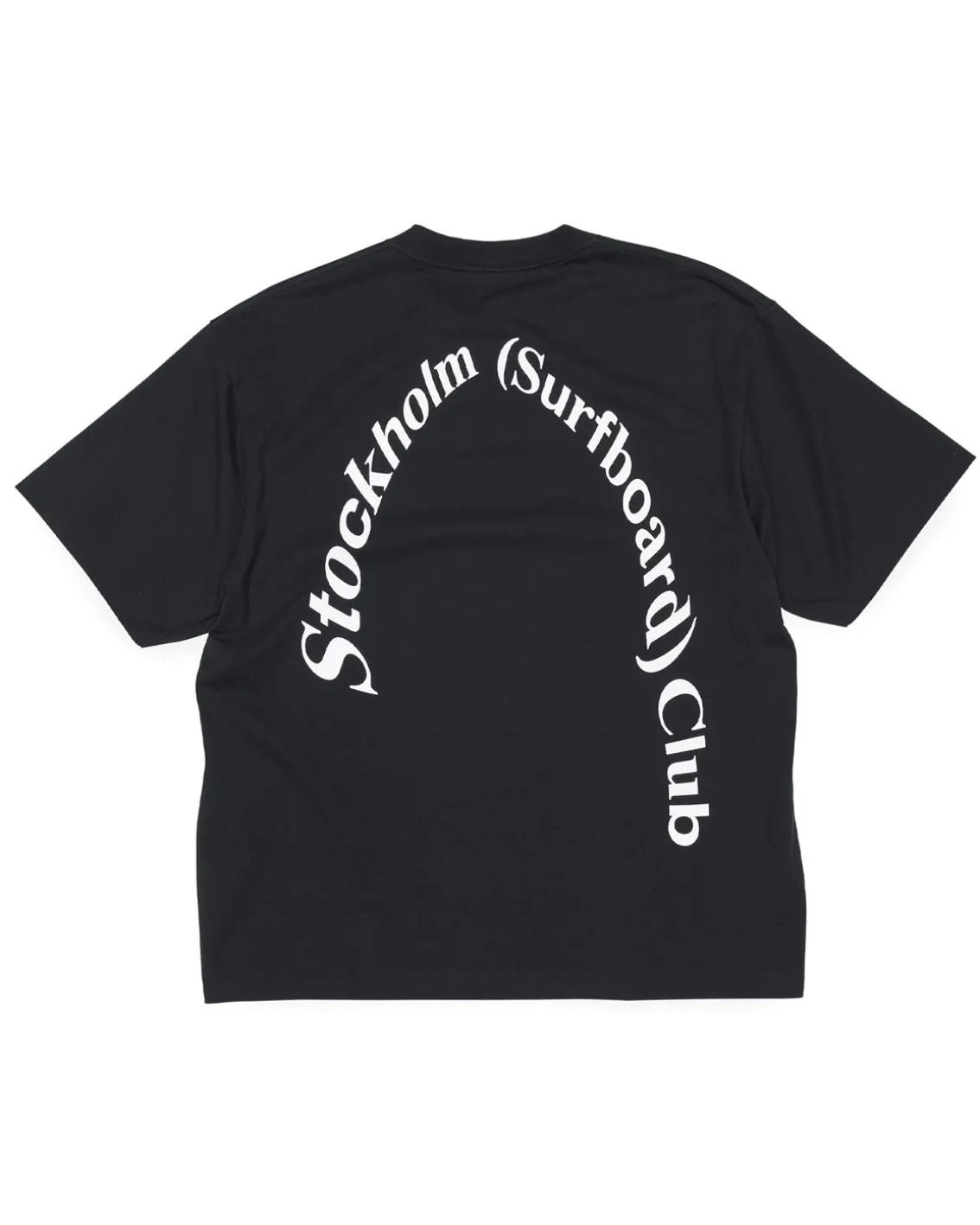 Stockholm Surfboard Club Regular Back Logo T-Shirt Black