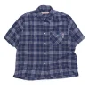 Stockholm Surfboard Club Jerry Short Sleeve Shirt Blue Check