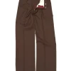 Stockholm Surfboard Club Sune Tailored Bootcut Trousers Brown