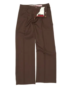 Stockholm Surfboard Club Sune Tailored Bootcut Trousers Brown
