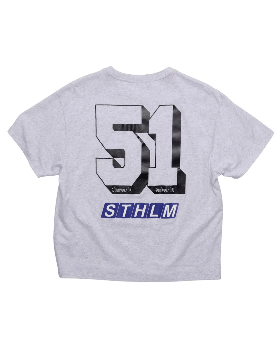 Stockholm Surfboard Club Box T-Shirt Sponsor Grey Melange
