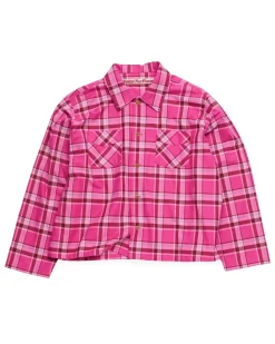 Stockholm Surfboard Club Club Overshirt Pink Check