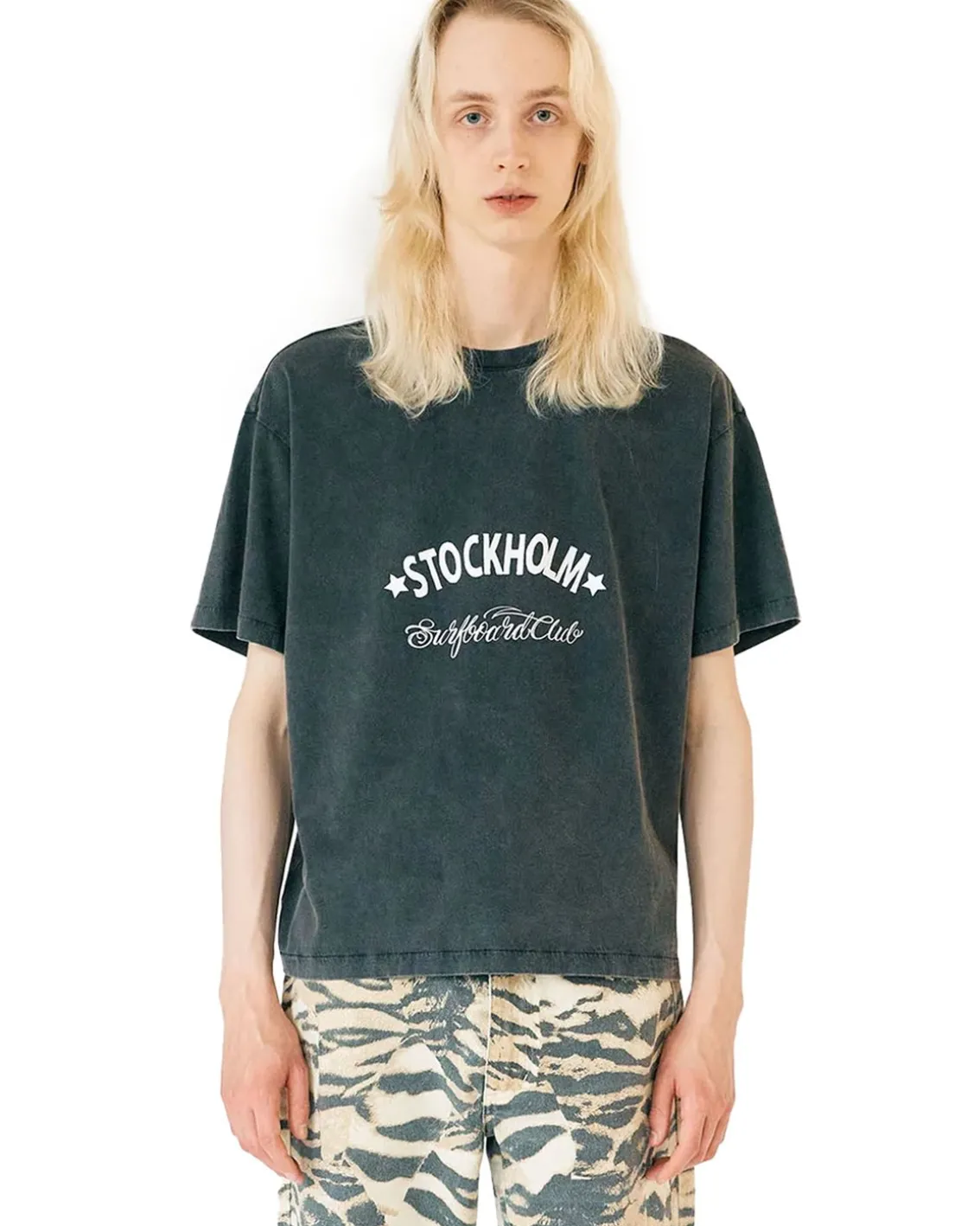 Stockholm Surfboard Club Box Tee Sign Black