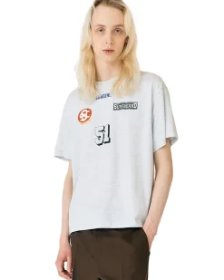 Stockholm Surfboard Club Box T-Shirt Sponsor Grey Melange