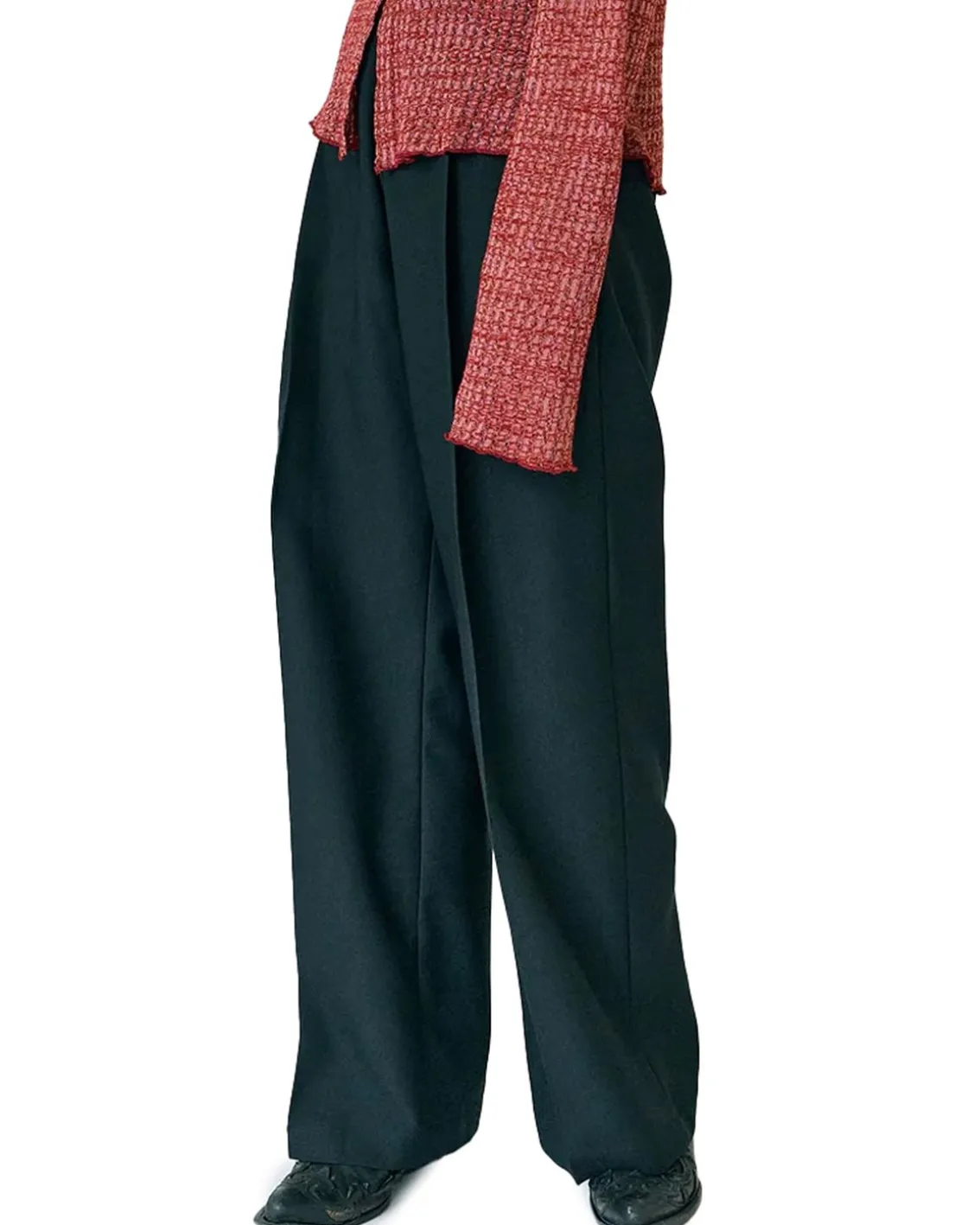 Stockholm Surfboard Club Elaine Relaxed Fit Trousers Black
