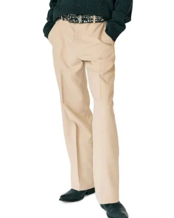 Stockholm Surfboard Club Sune Tailored Bootcut Trousers Beige