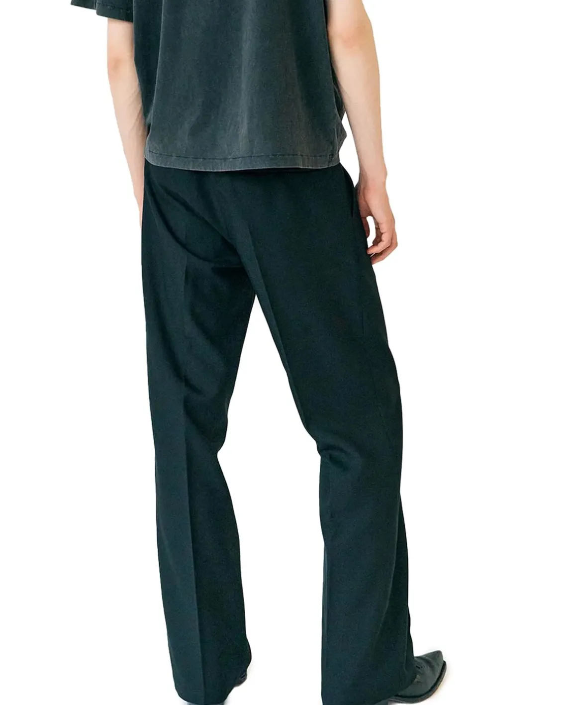 Stockholm Surfboard Club Sune Tailored Bootcut Trousers Black