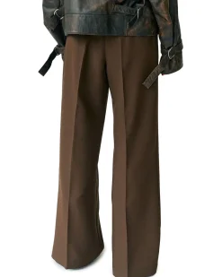 Stockholm Surfboard Club Elaine Relaxed Fit Trousers Brown