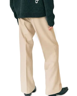 Stockholm Surfboard Club Sune Tailored Bootcut Trousers Beige