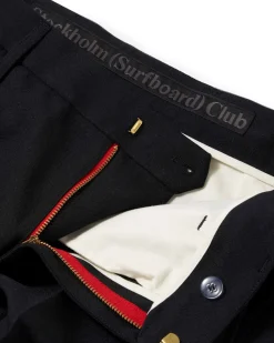 Stockholm Surfboard Club Sune Tailored Bootcut Trousers Black