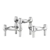 STOFF BMF Candle Holder Set Of 3 Chrome