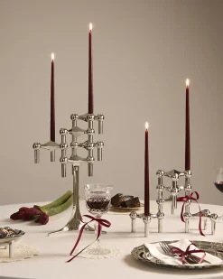 STOFF Nagel Candles 6-Pack Burgundy Red