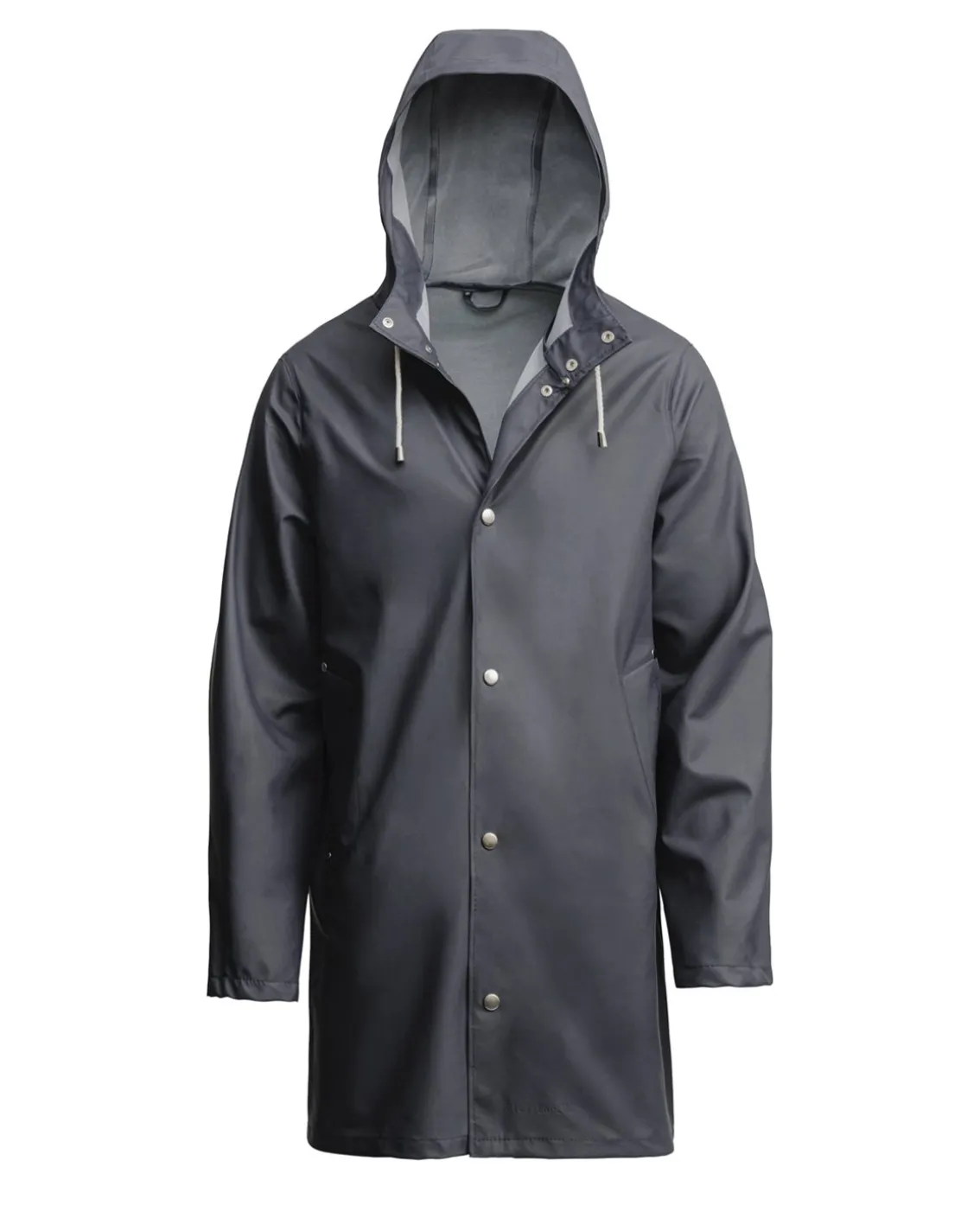 Stutterheim Stockholm Lightweight Raincoat Charcoal