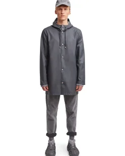 Stutterheim Stockholm Lightweight Raincoat Charcoal
