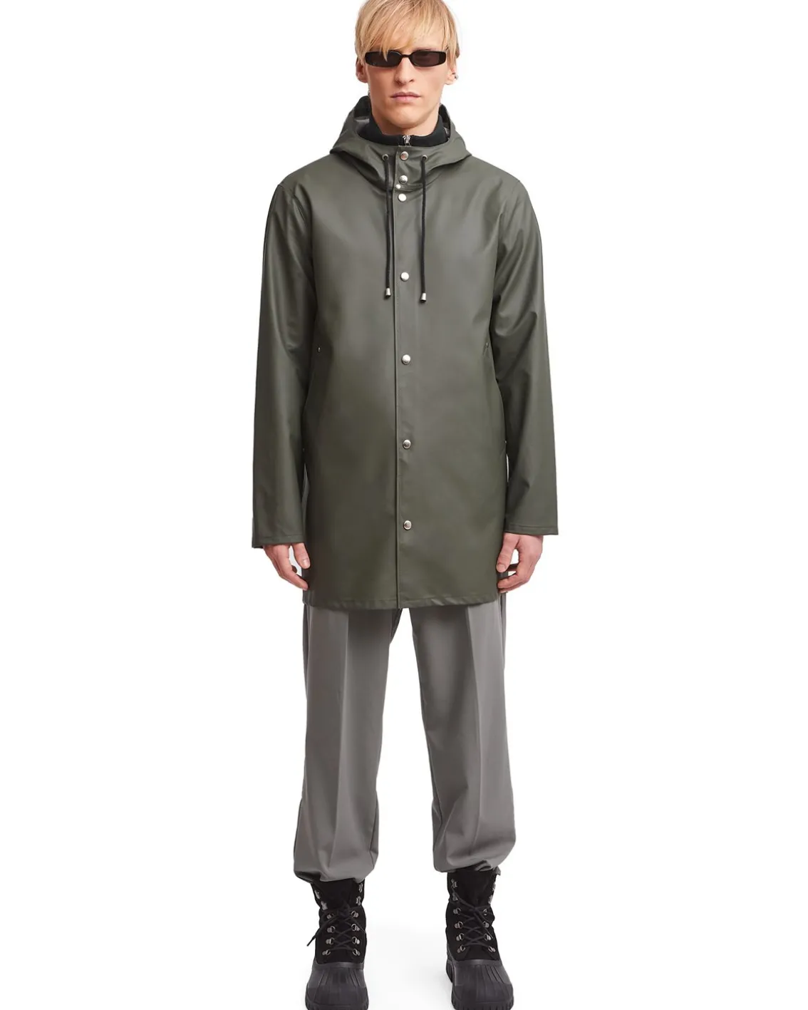 Stutterheim Stockholm Lightweight Raincoat Green