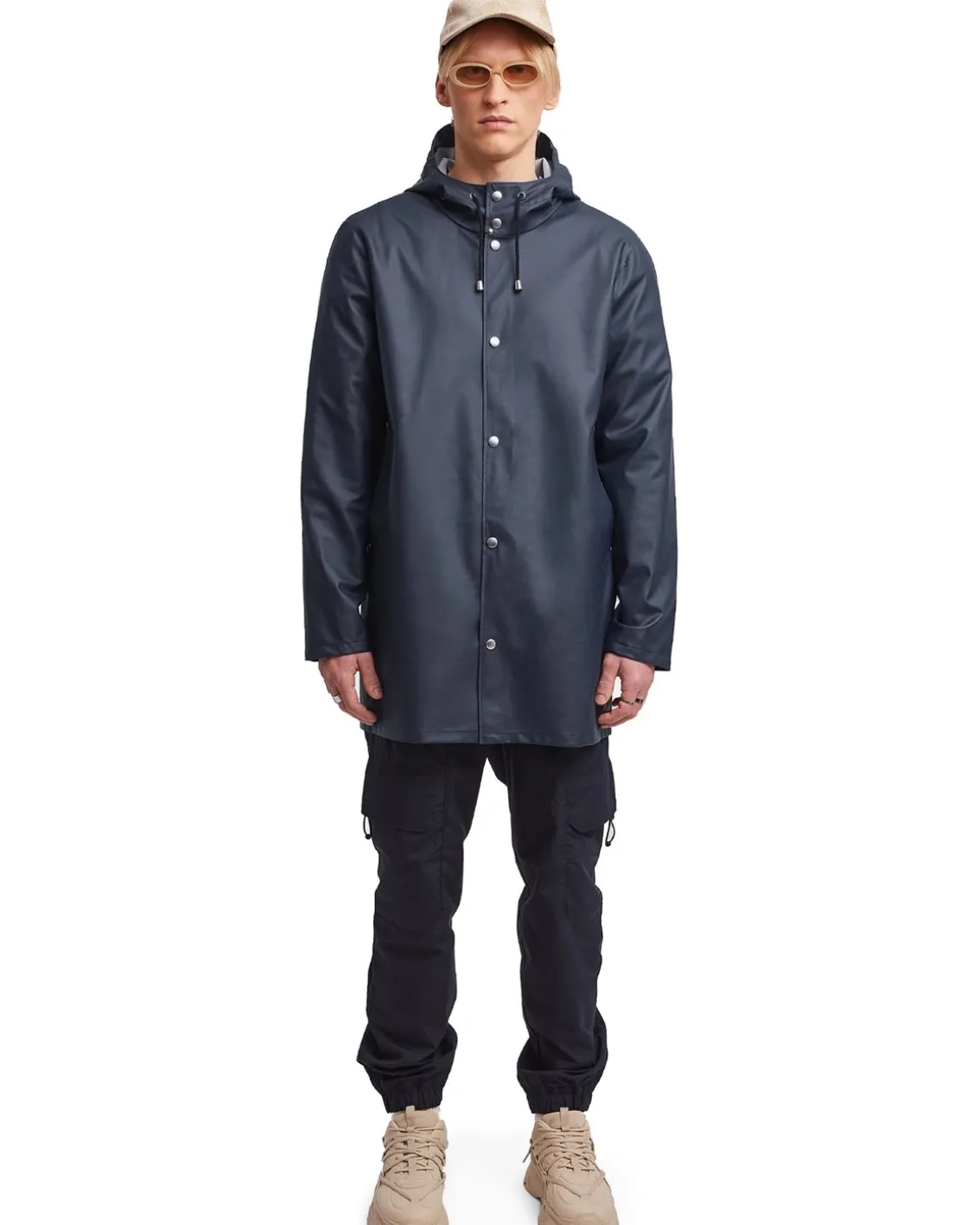 Stutterheim Stockholm Lightweight Raincoat Navy