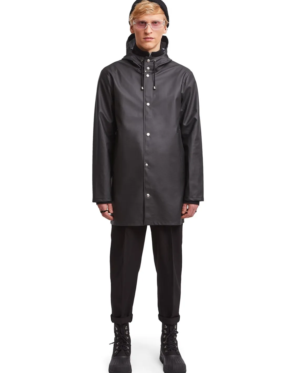 Stutterheim Stockholm Lightweight Raincoat Black