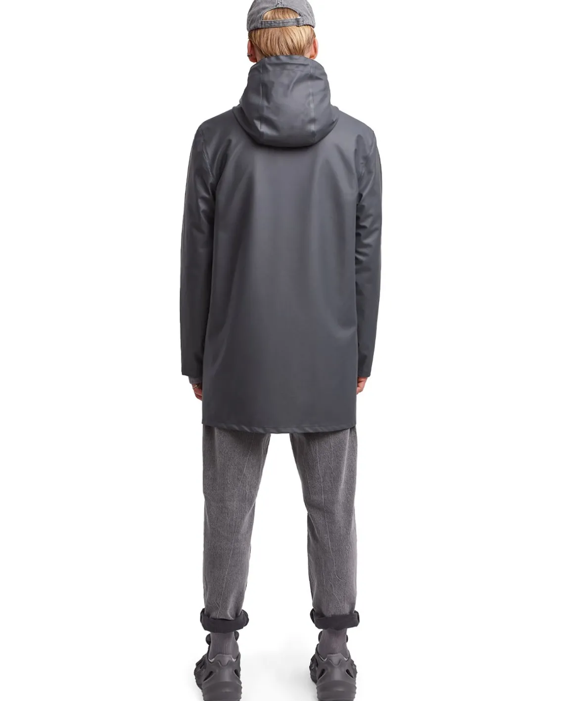 Stutterheim Stockholm Lightweight Raincoat Charcoal
