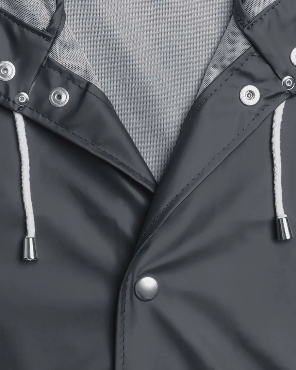 Stutterheim Stockholm Lightweight Raincoat Charcoal