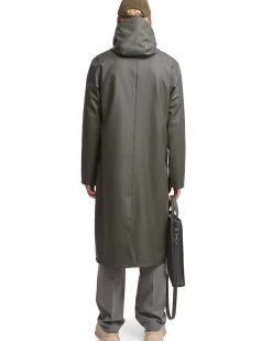 Stutterheim Stockholm Long Raincoat Green