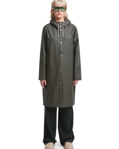 Stutterheim Stockholm Long Raincoat Green