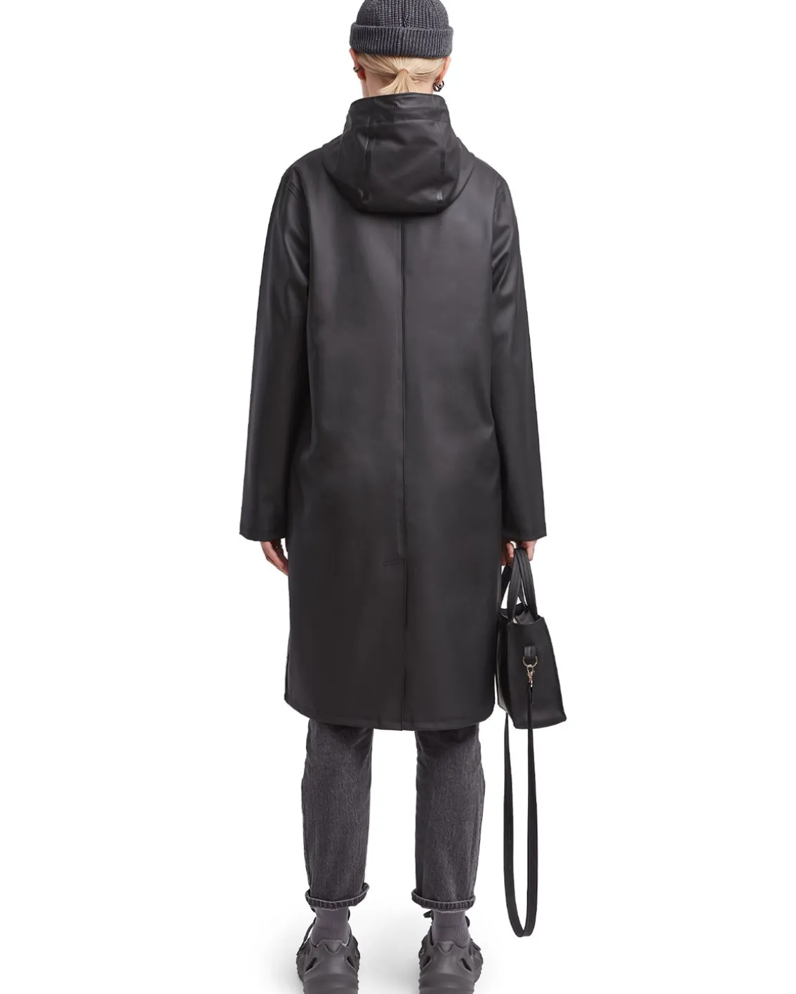 Stutterheim Stockholm Long Raincoat Black