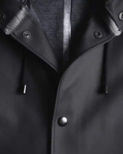 Stutterheim Stockholm Long Raincoat Black