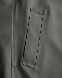 Stutterheim Stockholm Long Raincoat Green