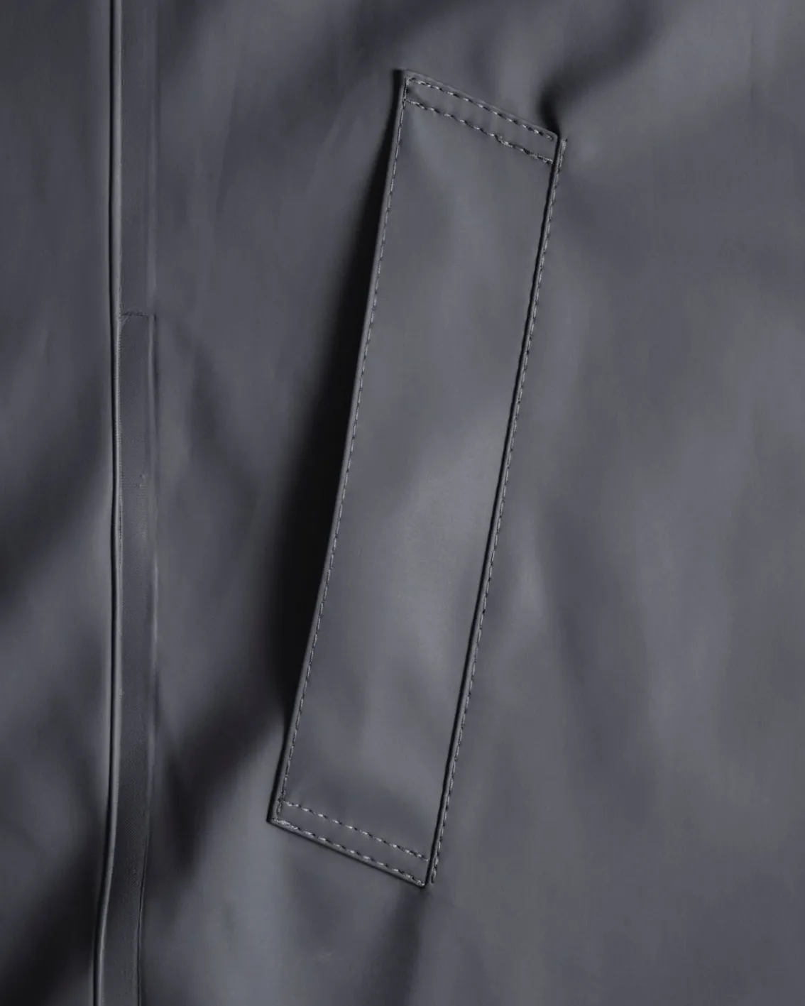 Stutterheim Stockholm Long Raincoat Charcoal