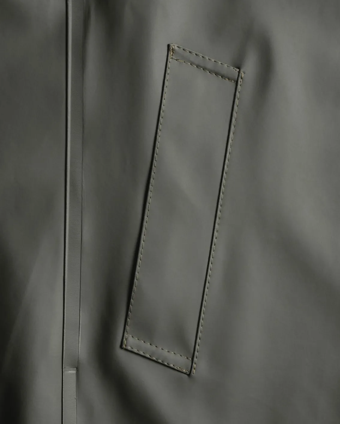 Stutterheim Stockholm Long Raincoat Green