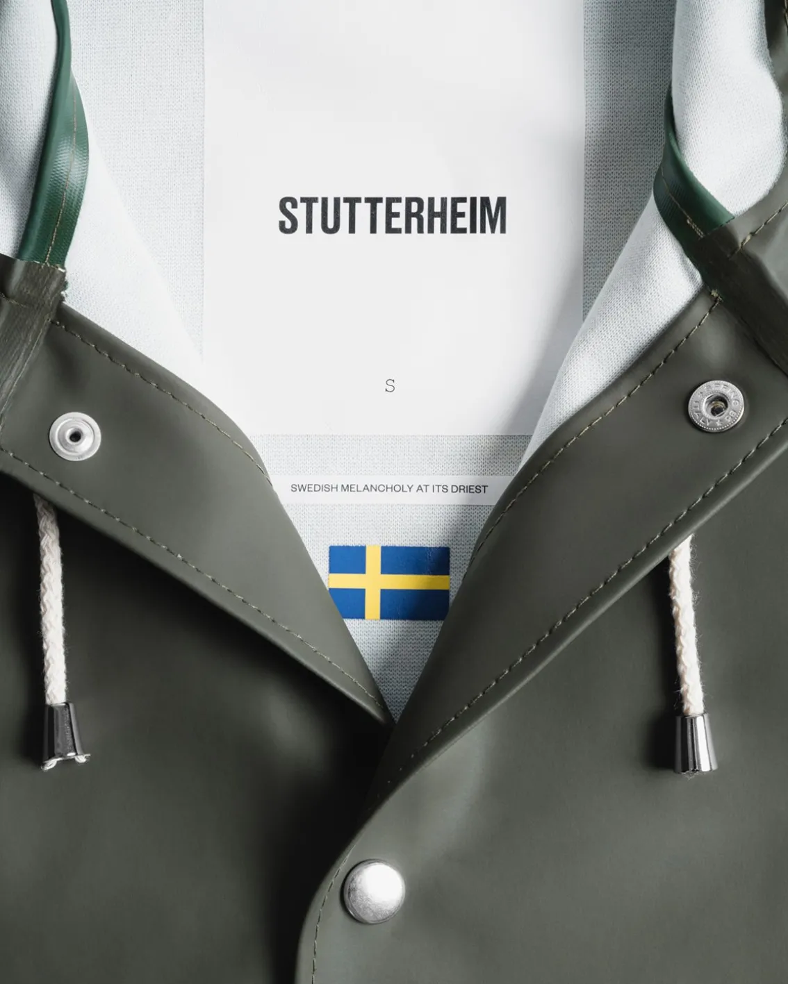 Stutterheim Stockholm Raincoat Green