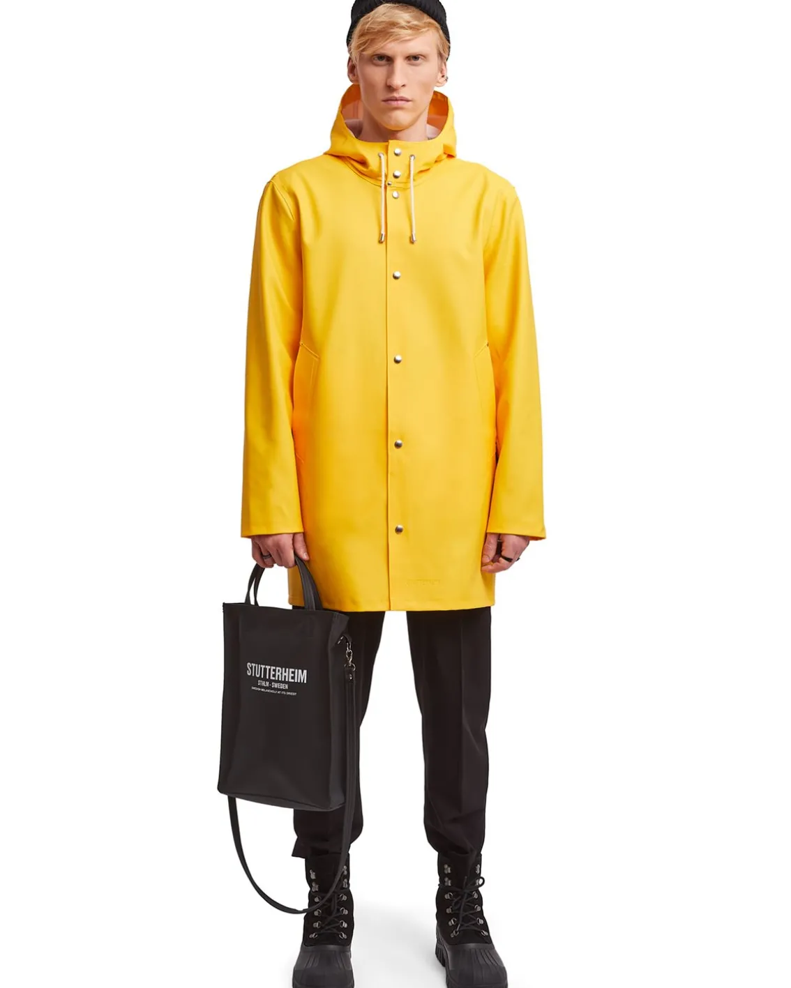 Stutterheim Stockholm Raincoat Yellow