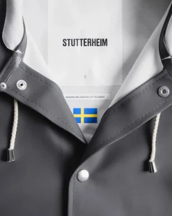 Stutterheim Stockholm Raincoat Charcoal
