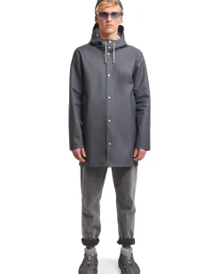 Stutterheim Stockholm Raincoat Charcoal