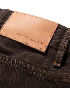 Sunflower Wide Twist Denim Vintage Brown