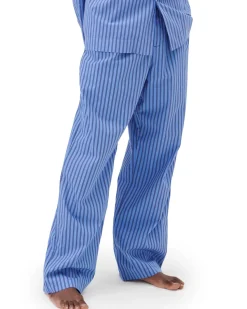 Tekla Poplin Pyjamas Pants Boro Stripes