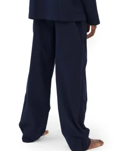 Tekla Poplin Pyjamas Pants True Navy