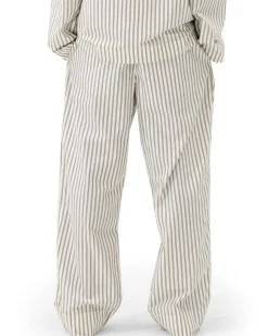 Tekla Poplin Pyjamas Pants Hopper Stripes