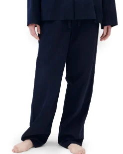 Tekla Poplin Pyjamas Pants True Navy