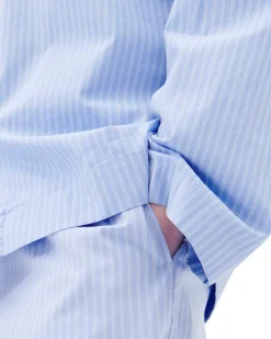 Tekla Poplin Pyjamas Pants Pin Stripe