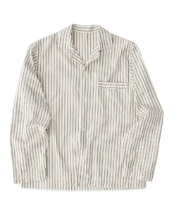 Tekla Poplin Pyjamas Shirt Hopper Stripes