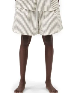 Tekla Poplin Pyjamas Shorts Hopper Stripes