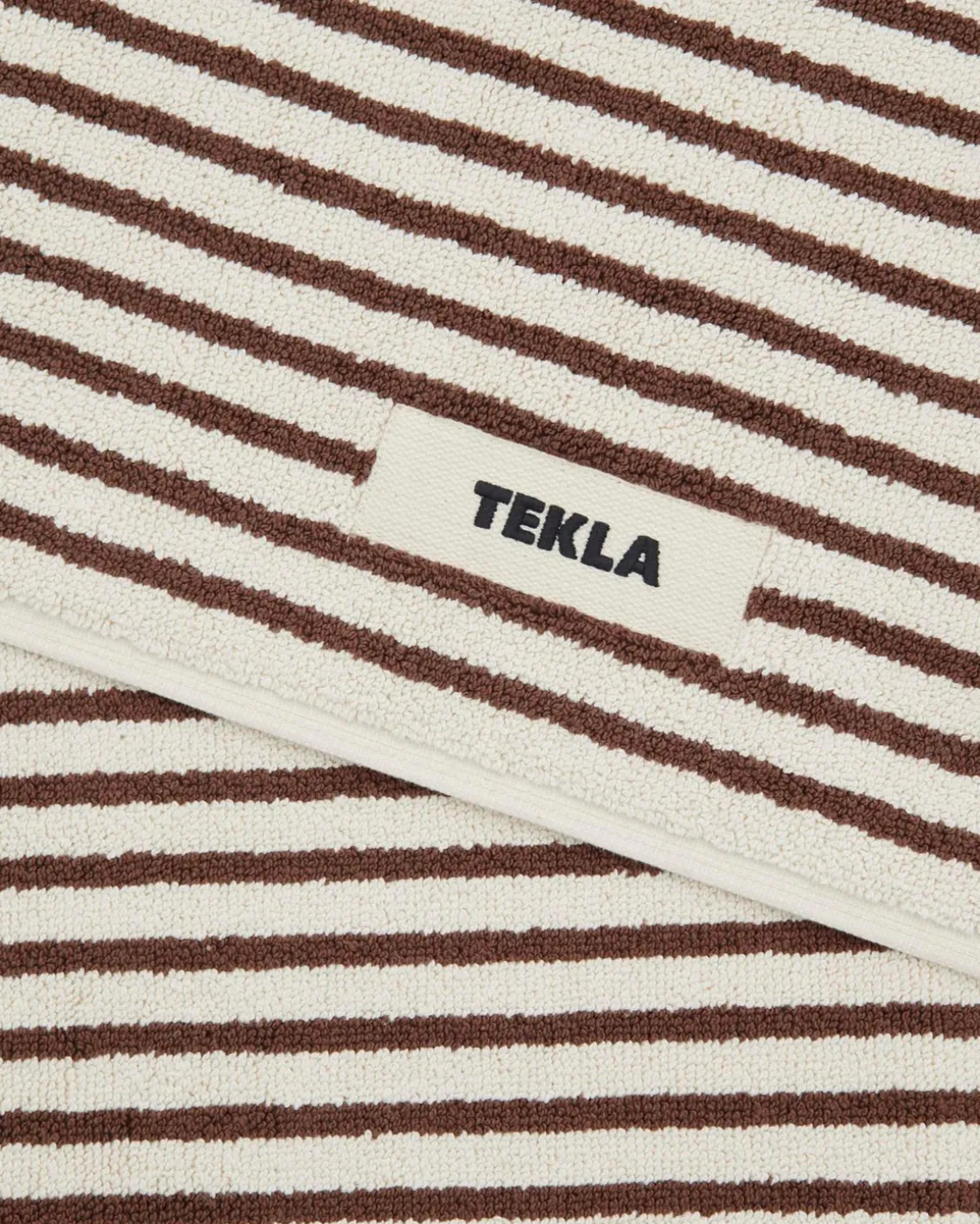Tekla Terry Bath Mat Kodiak Stripes