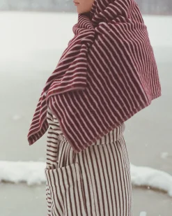Tekla Terry Towel Red and Rose
